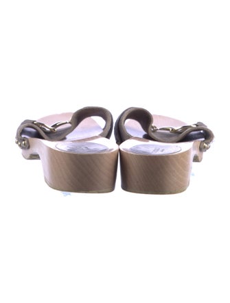 Gucci Horsebit Accent Suede Slides