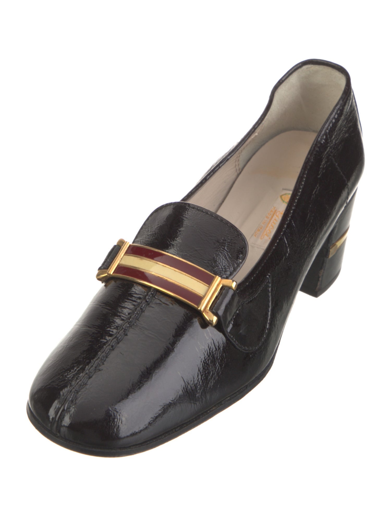 Gucci Vintage Web Accent Pumps