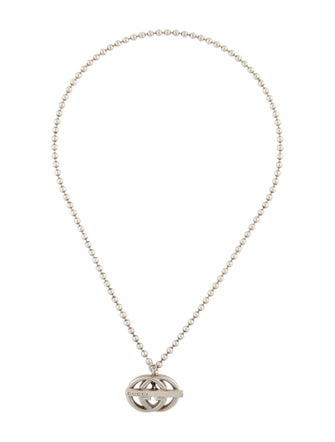 Gucci Interlocking G Logo Britt Toggle Necklace