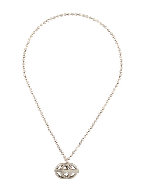 Gucci Interlocking G Logo Britt Toggle Necklace