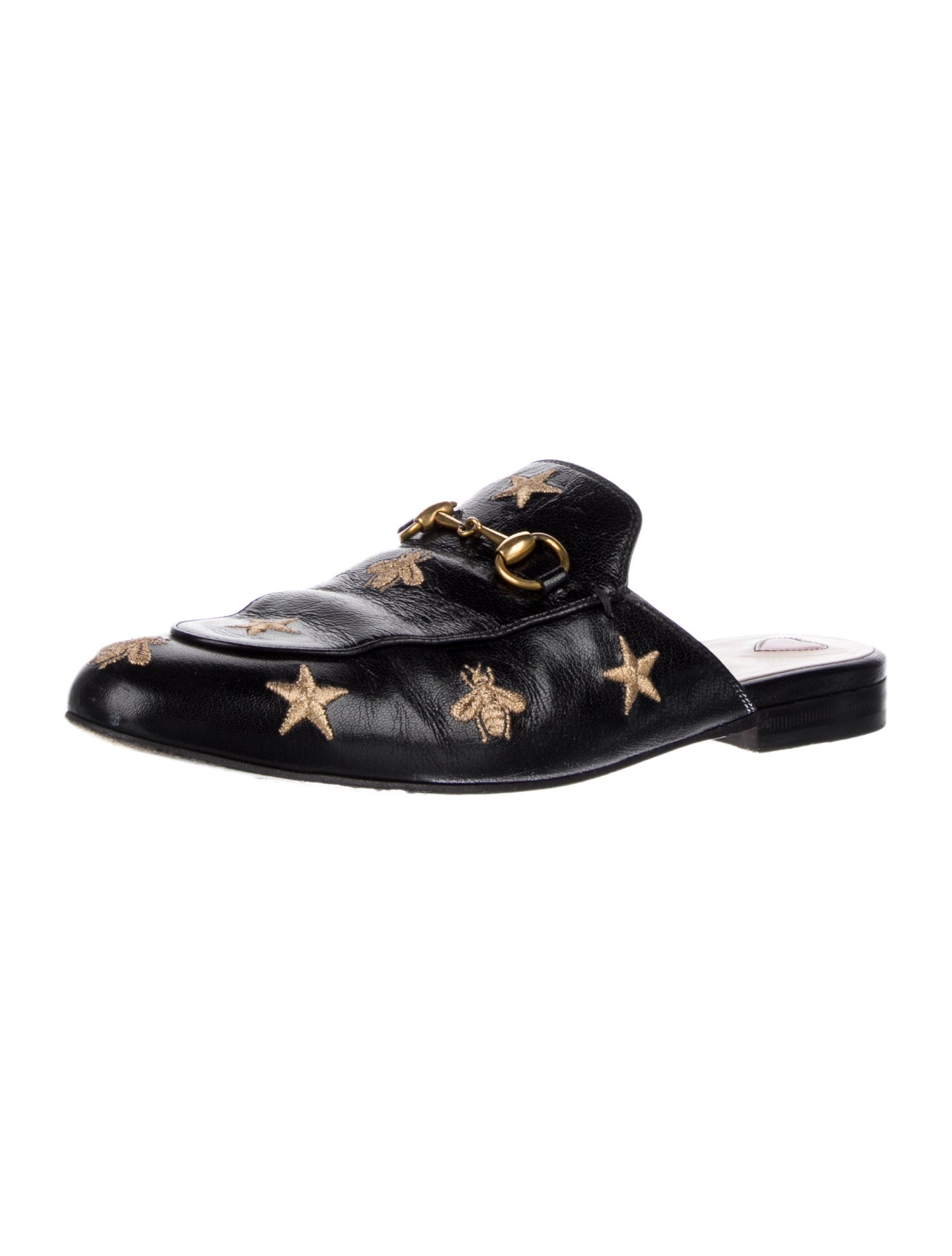 Gucci Princetown Horsebit Accent Mules