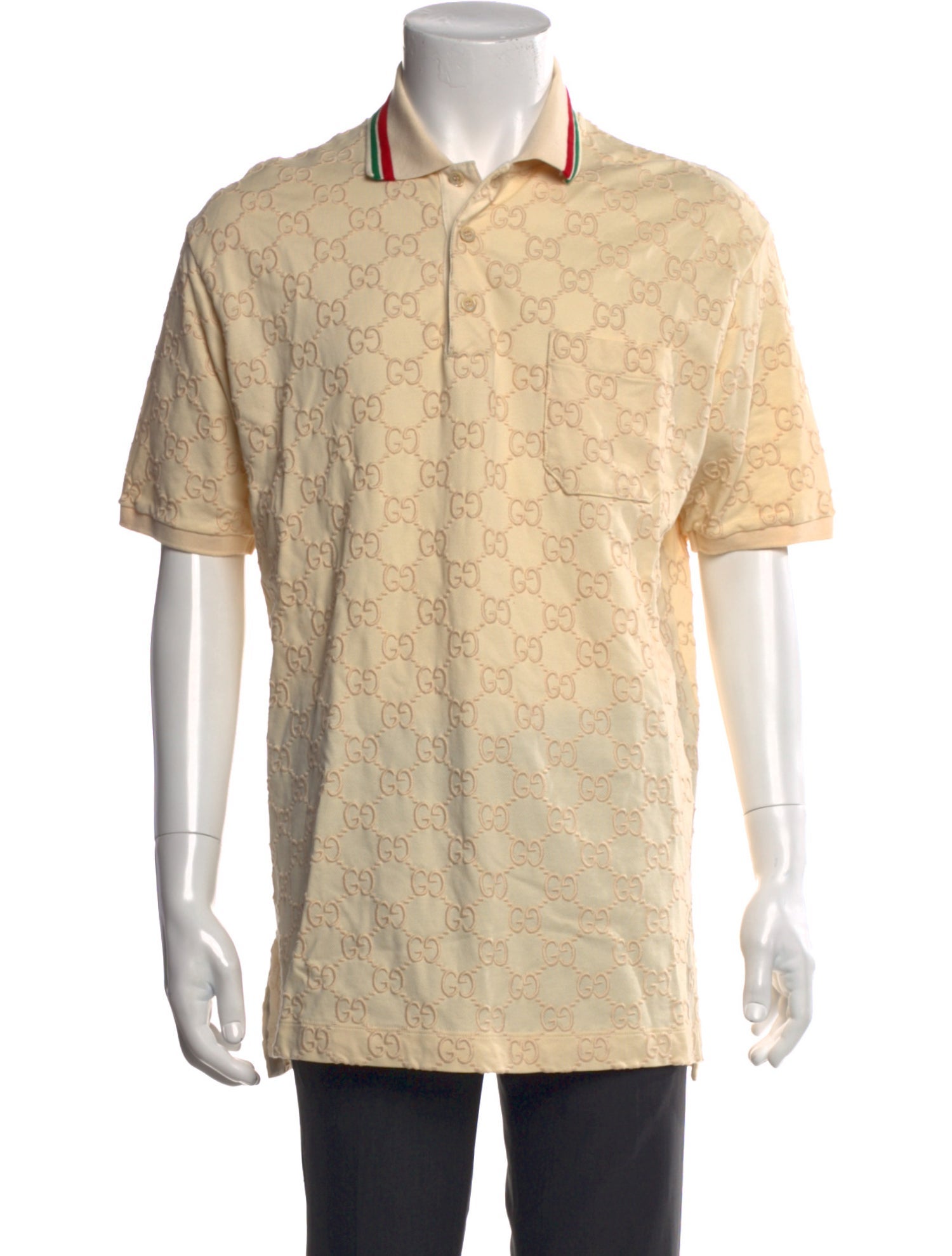 Gucci 2023 GG Logo Polo Shirt