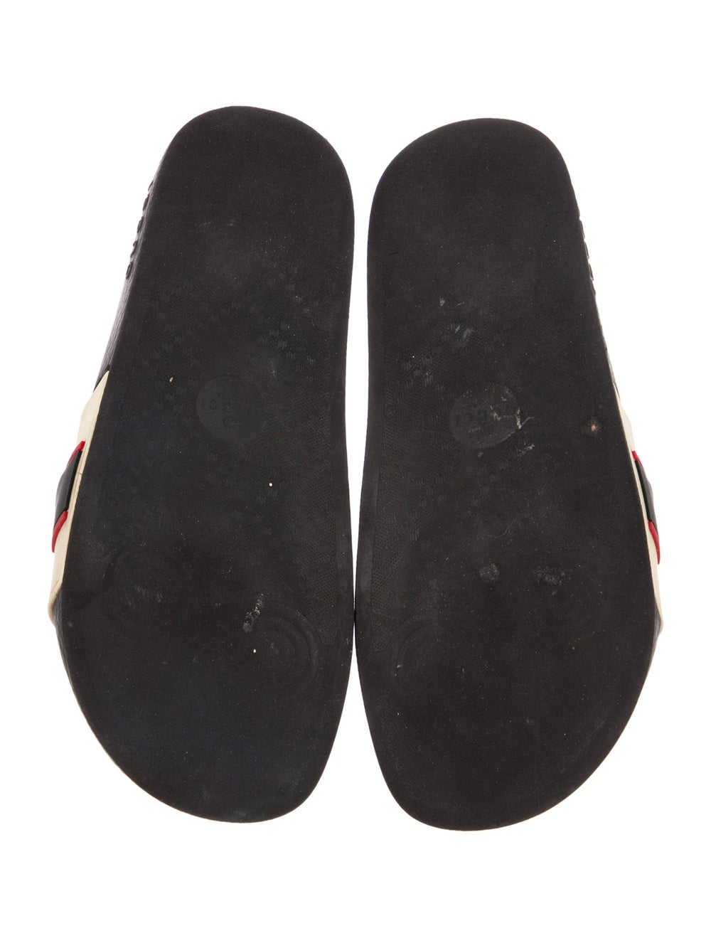 Gucci Rubber Slides Neutrals Sylvie Web Accent Pl… - image 5