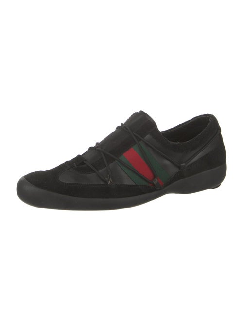 Gucci Web Accent Suede Sneakers