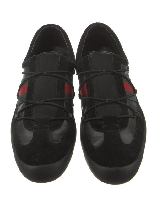 Gucci Web Accent Suede Sneakers