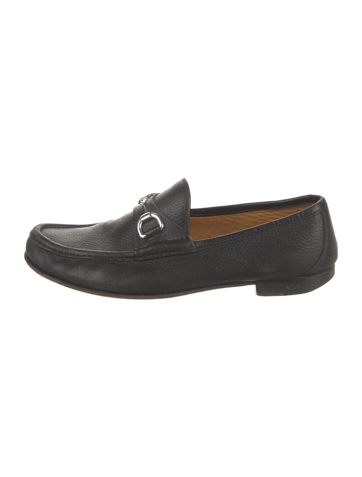 Gucci Horsebit Accent Leather Loafers