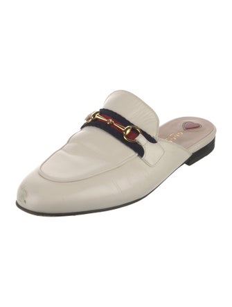 Gucci Horsebit Accent Leather Mules