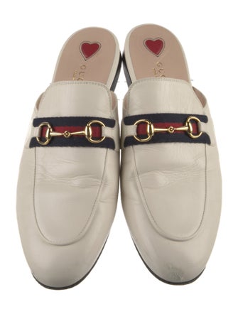 Gucci Horsebit Accent Leather Mules