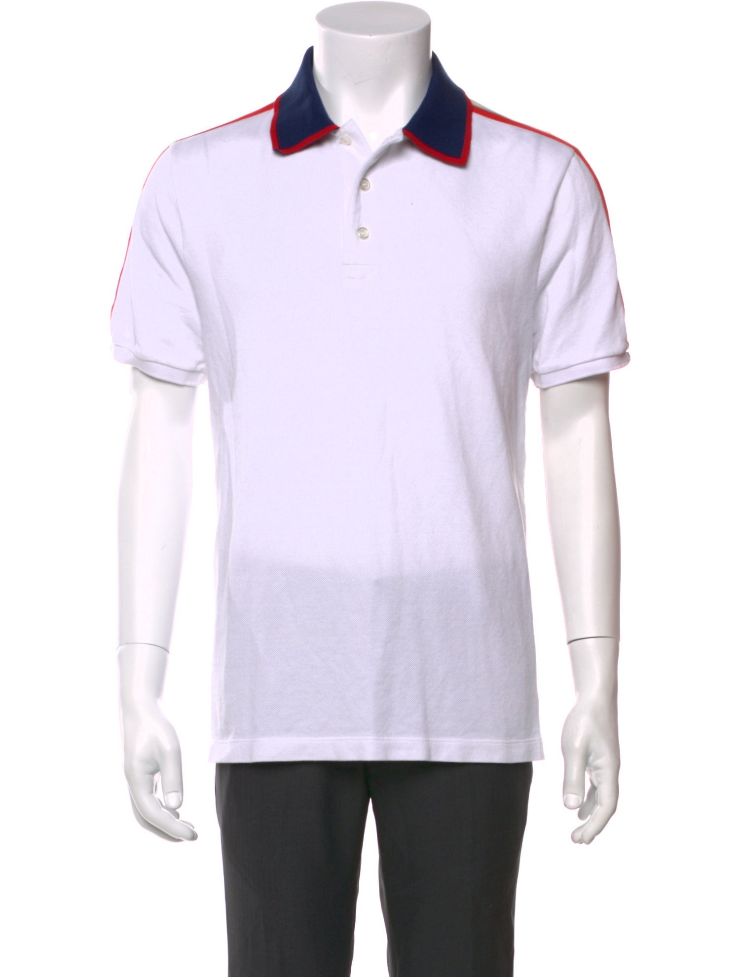 Gucci Web Accent Crew Neck Polo Shirt