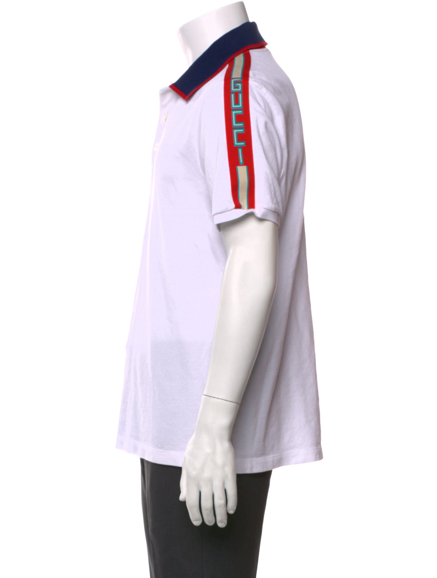 Gucci Web Accent Crew Neck Polo Shirt