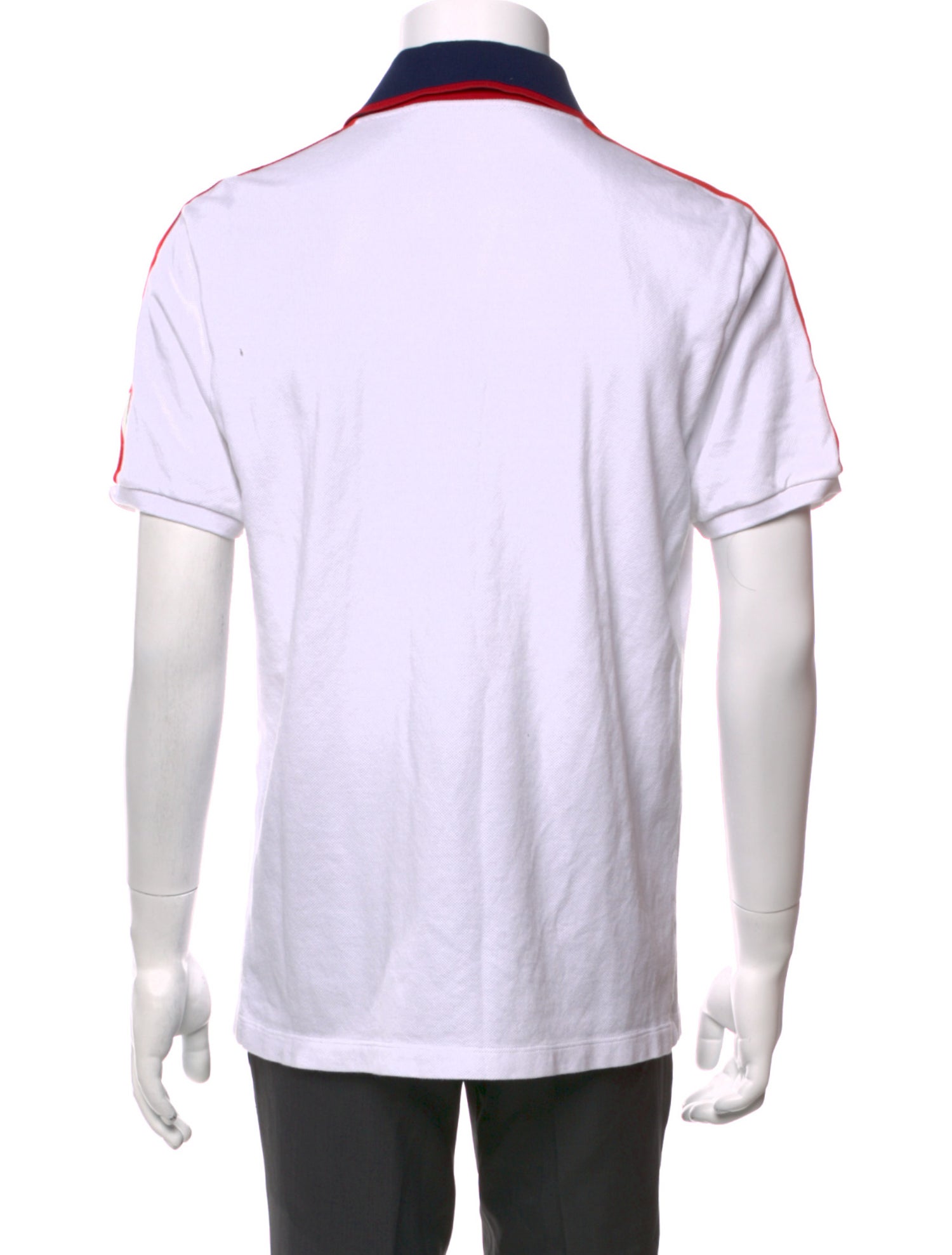 Gucci Web Accent Crew Neck Polo Shirt