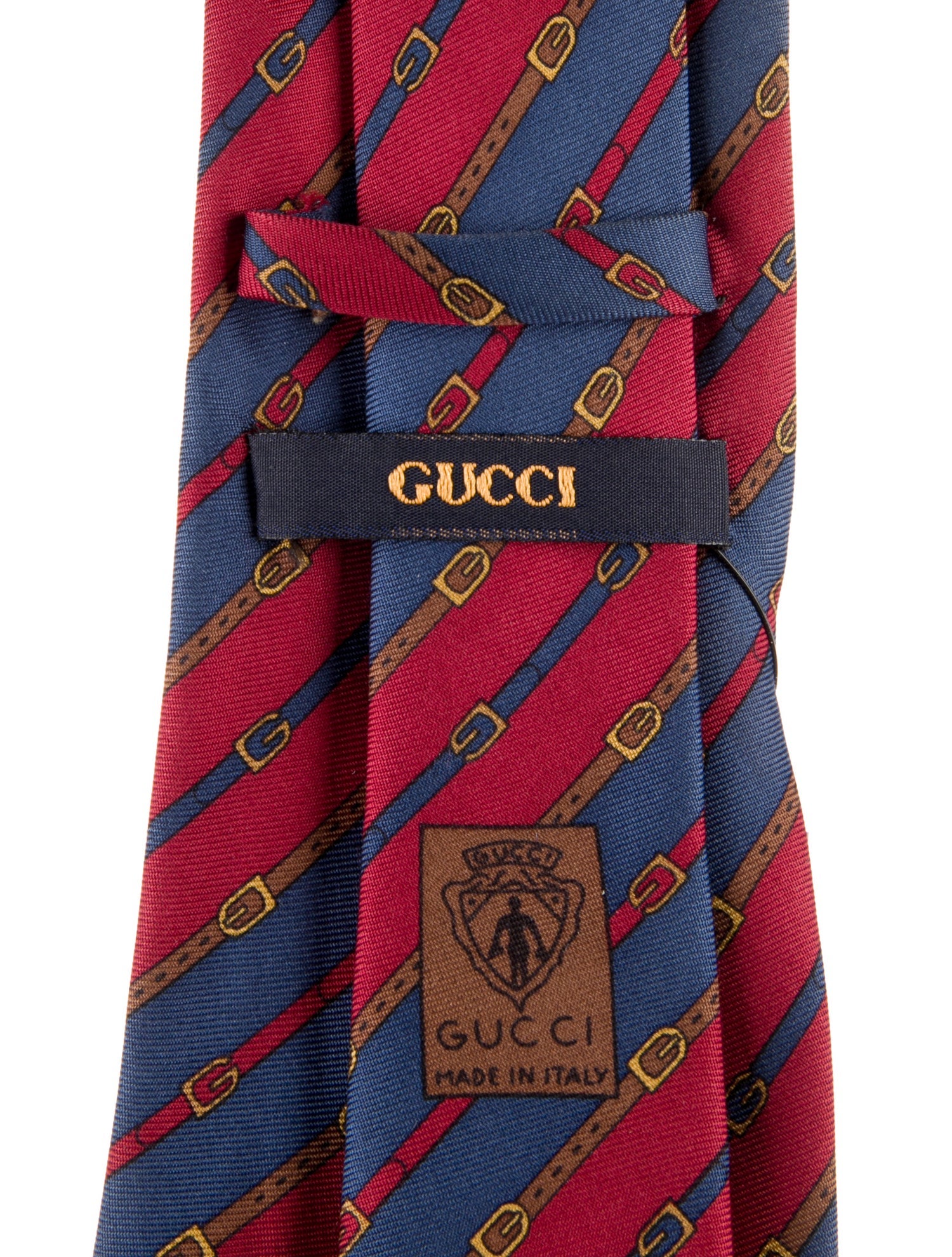 Gucci Gucci Silk Striped Tie Vintage