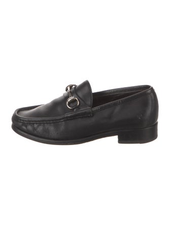 Gucci Horsebit Accent Leather Loafers