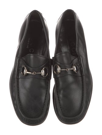 Gucci Horsebit Accent Leather Loafers