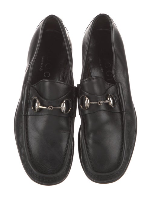 Gucci Horsebit Accent Leather Loafers