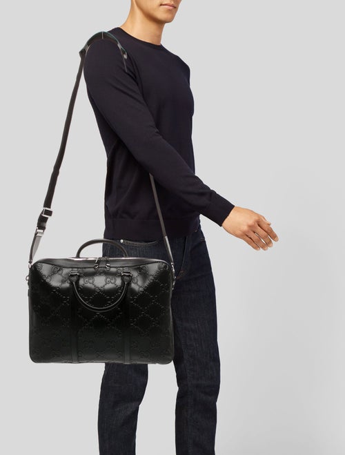 Gucci GG Embossed Briefcase