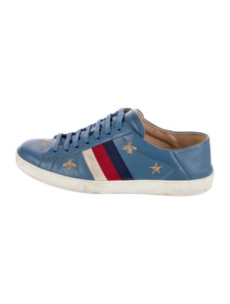 Gucci Sylvie Web Accent Leather Sneakers