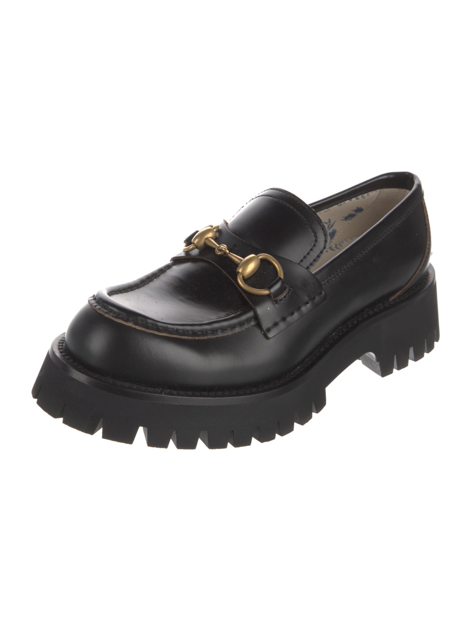 Gucci Horsebit Accent Leather Loafers
