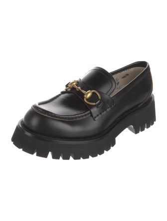 Gucci Horsebit Accent Leather Loafers