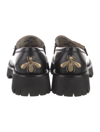 Gucci Horsebit Accent Leather Loafers