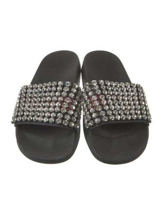 Gucci Sylvie Web Accent Rubber Slides