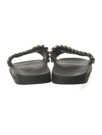 Gucci Sylvie Web Accent Rubber Slides