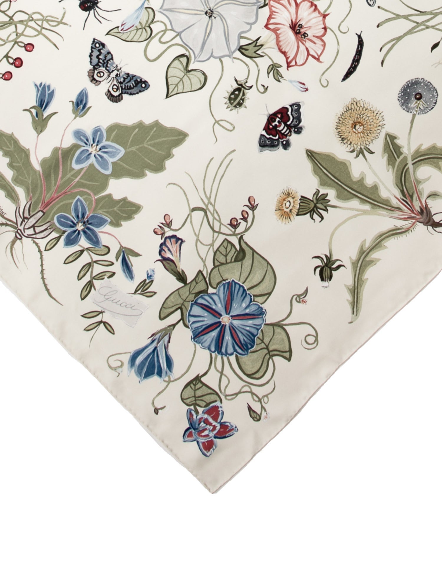 Gucci Silk Flora Knight Print Scarf