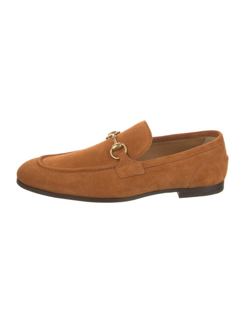 Gucci Horsebit Accent Suede Loafers