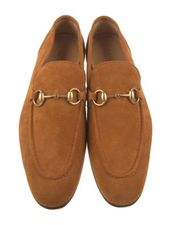 Gucci Horsebit Accent Suede Loafers