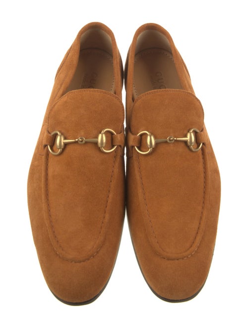 Gucci Horsebit Accent Suede Loafers