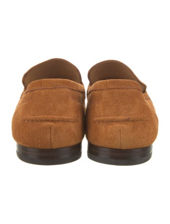 Gucci Horsebit Accent Suede Loafers