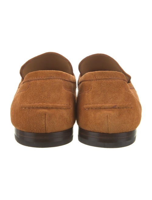 Gucci Horsebit Accent Suede Loafers