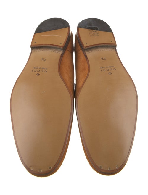 Gucci Horsebit Accent Suede Loafers