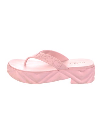 Gucci Thong Tarifa Rubber Flip Flops