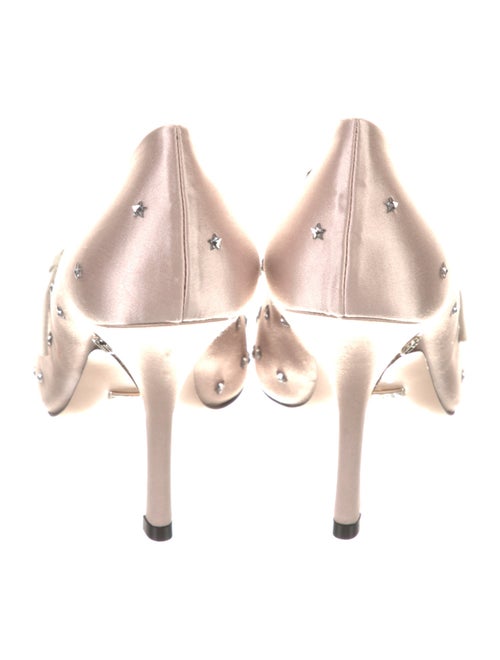 Gucci Double G Logo Satin D'Orsay Pumps