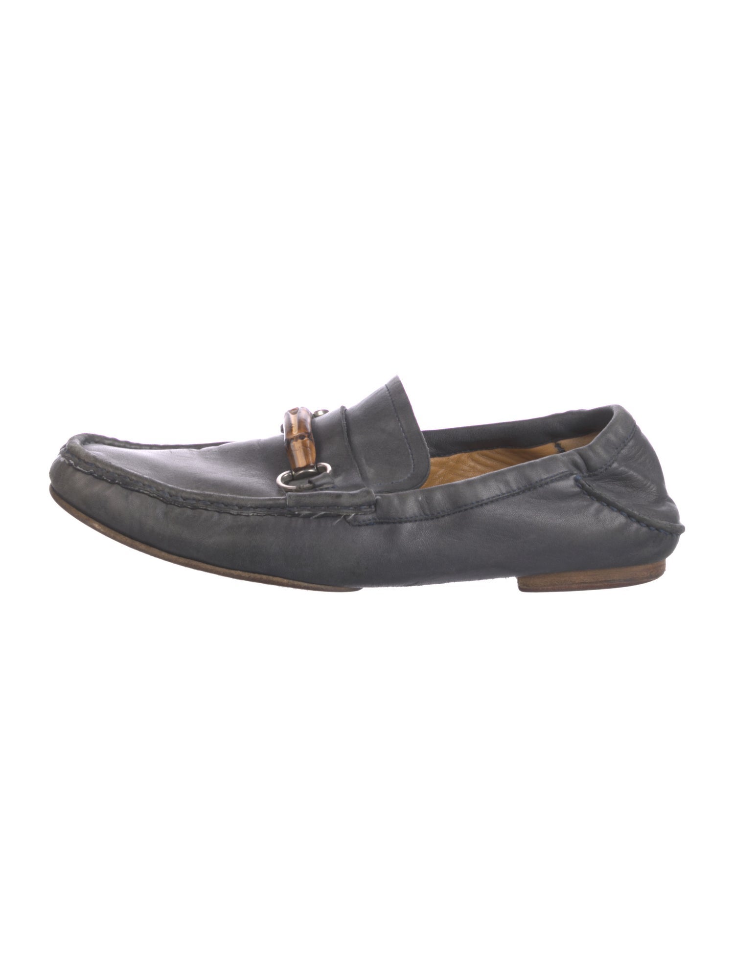 Gucci Horsebit Accent Leather Loafers
