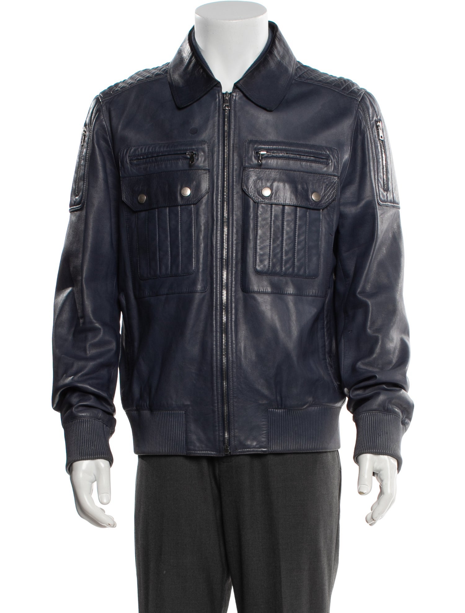 Gucci 2010's Leather Moto Jacket