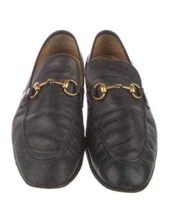 Gucci Horsebit Accent Leather Loafers
