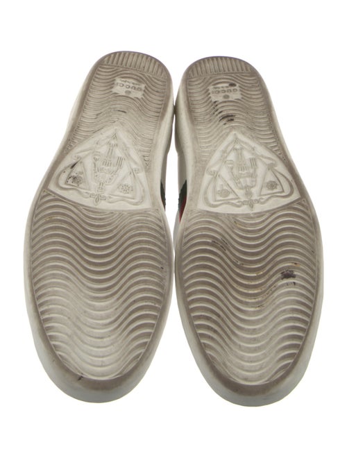 Gucci Web Accent Leather Sneakers
