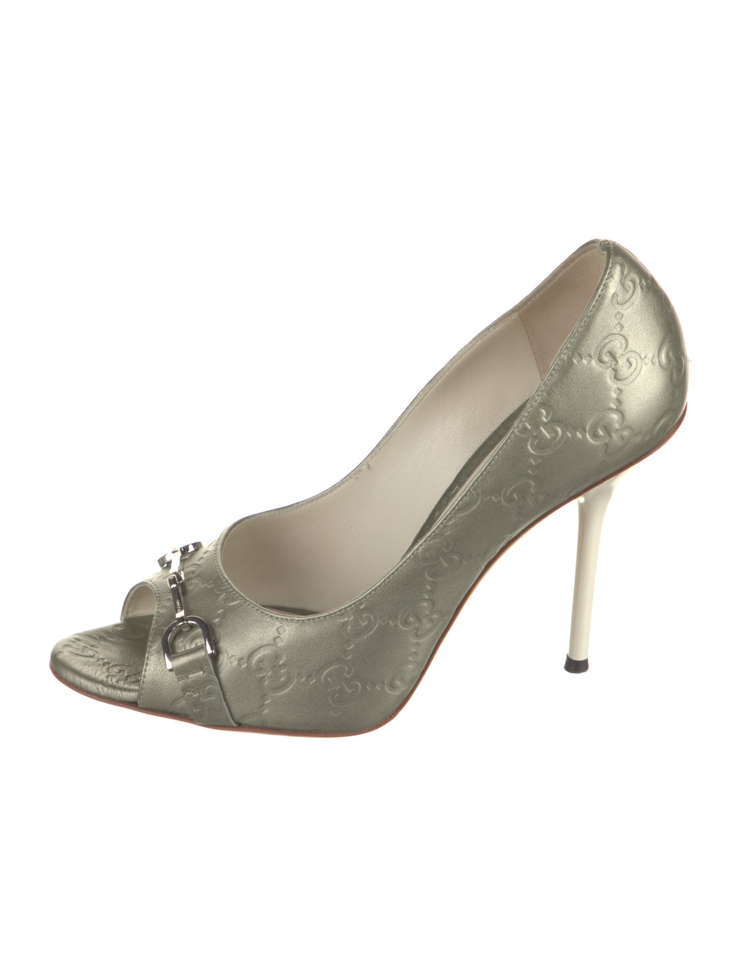 Gucci Sylvie Horsebit Accent Pumps