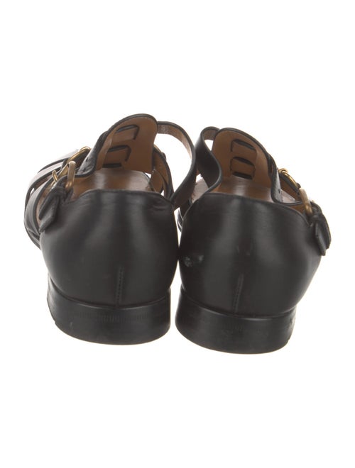 Gucci Horsebit Accent Leather Slides