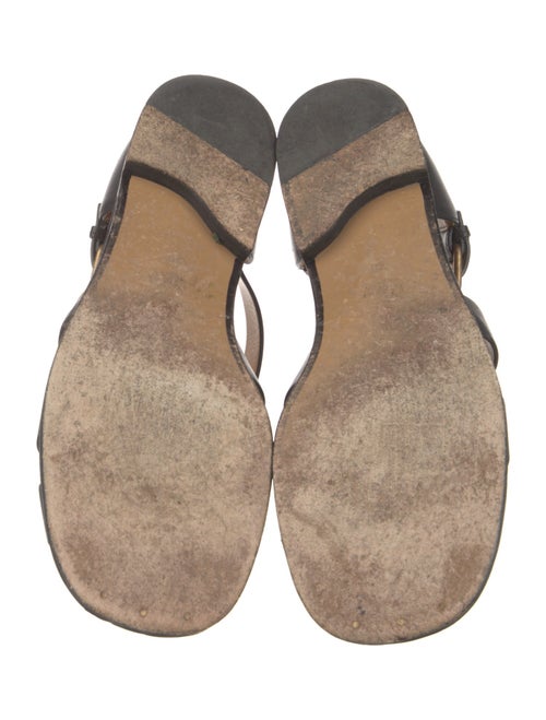 Gucci Horsebit Accent Leather Slides