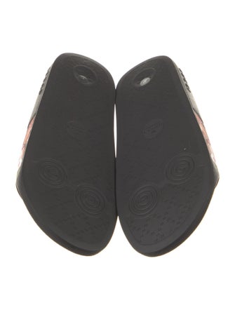 Gucci Canvas Printed Slides