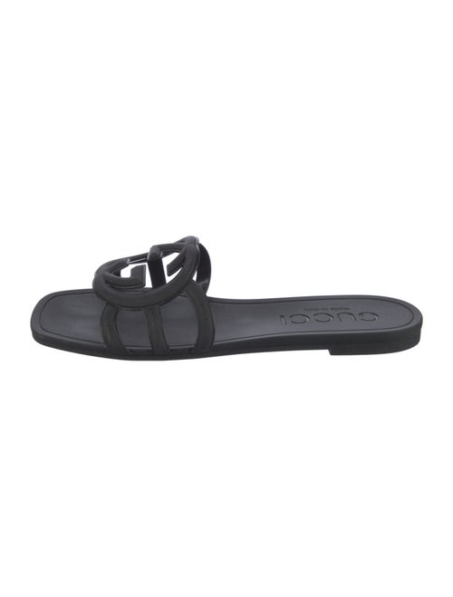 Gucci Interlocking G Logo Rubber Slides