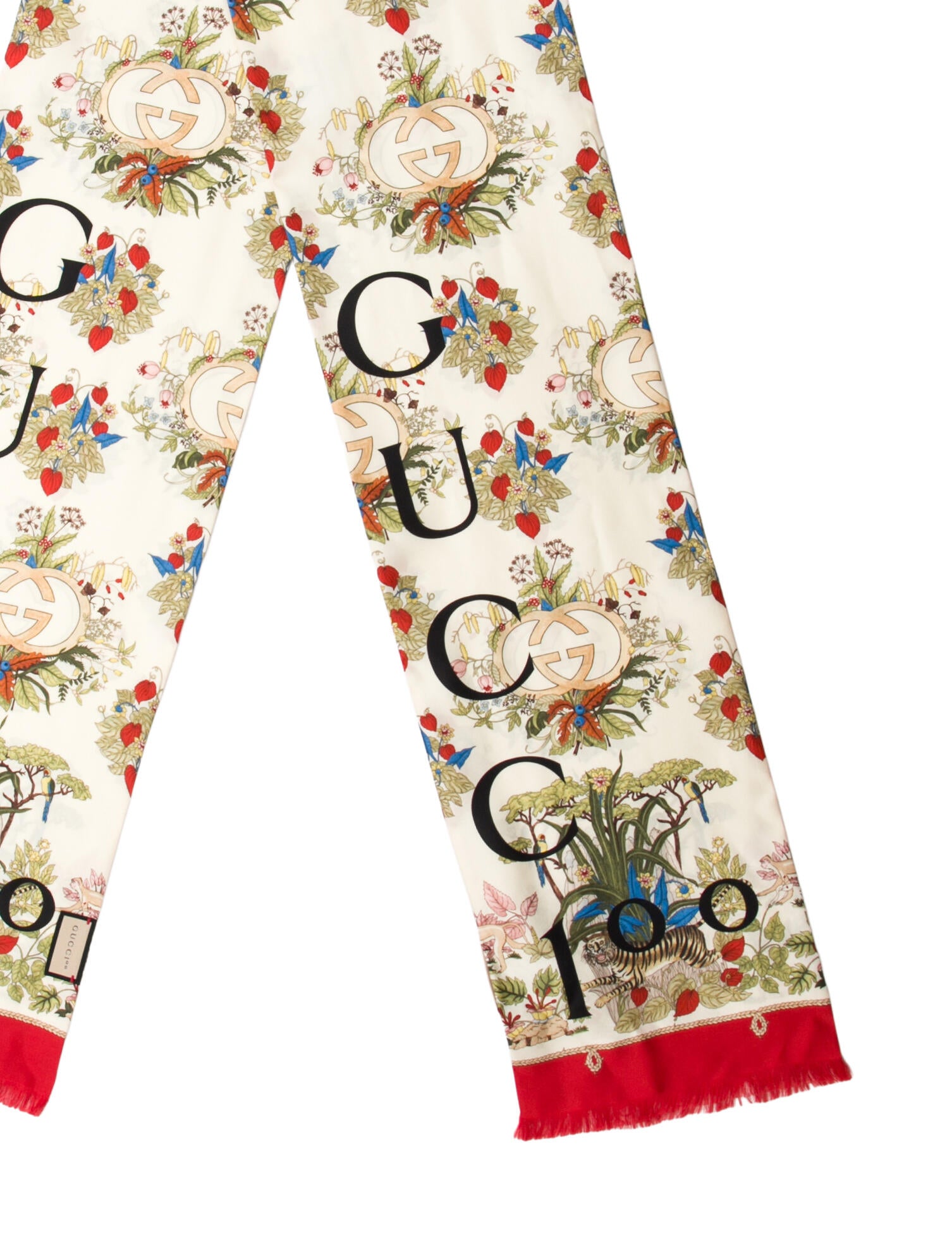 Gucci Wool GG Logo Scarf w/ Tags