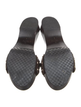 Gucci Leather Studded Accents Slides
