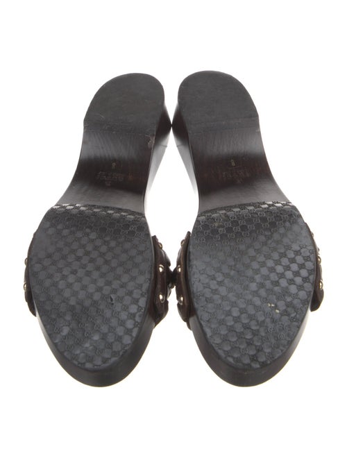 Gucci Leather Studded Accents Slides
