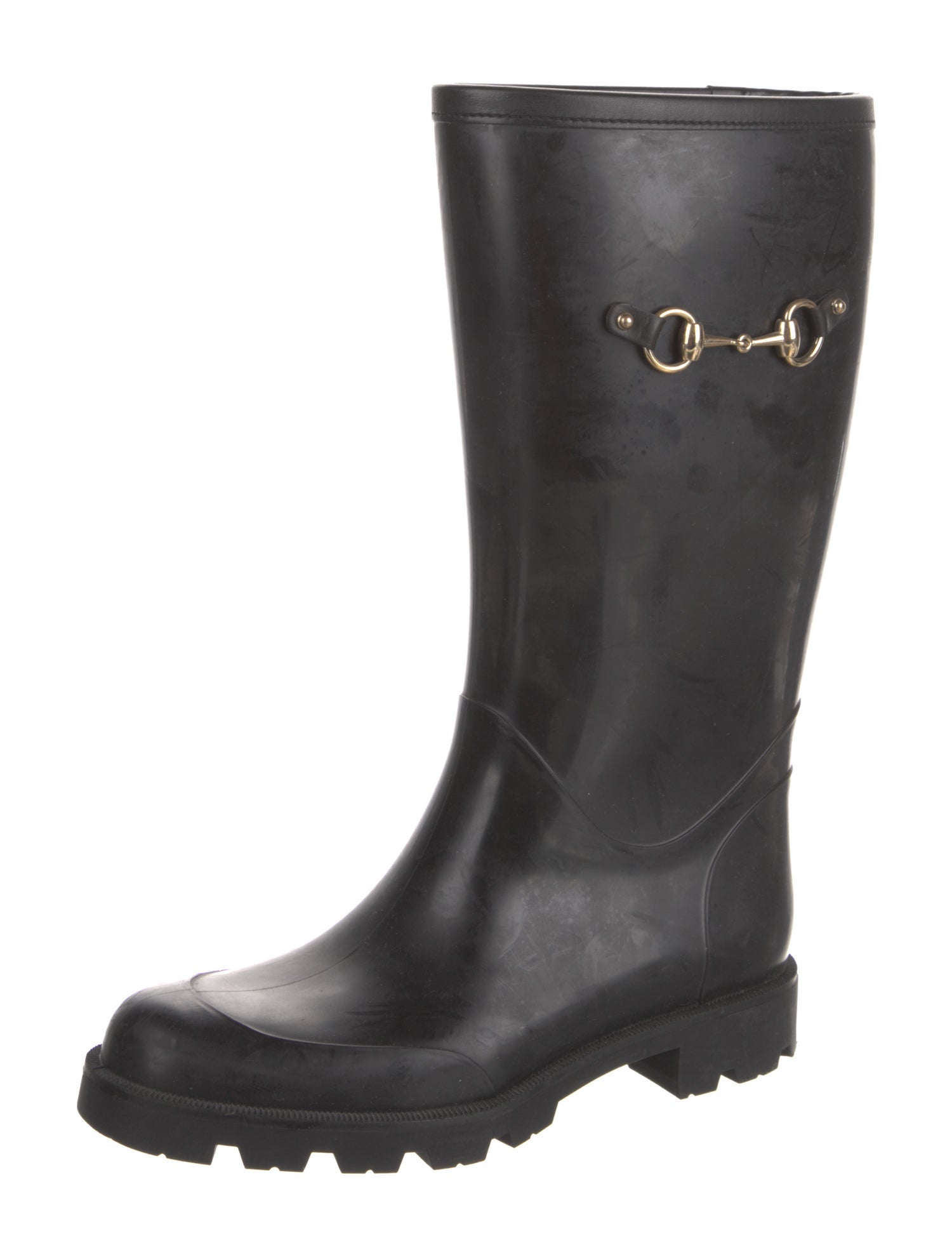 Gucci Horsebit Accent Rubber Rain Boots