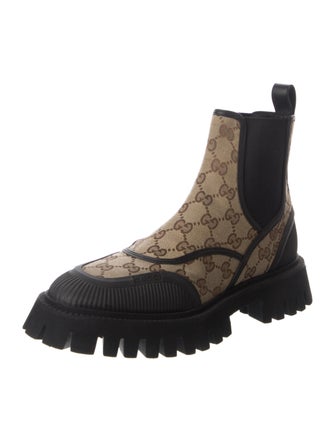 Gucci Novo GG Canvas Chelsea Boots
