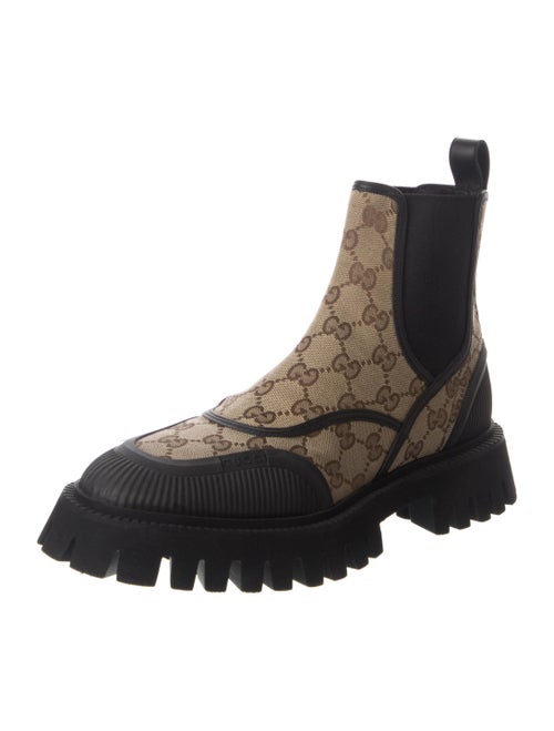 Gucci Novo GG Canvas Chelsea Boots